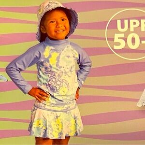 Kids 3 PC Swimmer Set with Reversible Hat
